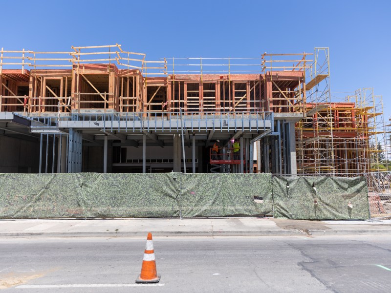 A development along California Street between San Antonio Road and Pachetti Way in Mountain View on May 25, 2021. Photo by Magali Gauthier.